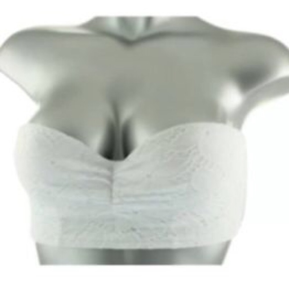 VICTORIA SECRET WHITE PUSH UP BIKINI BANDEAU TOP